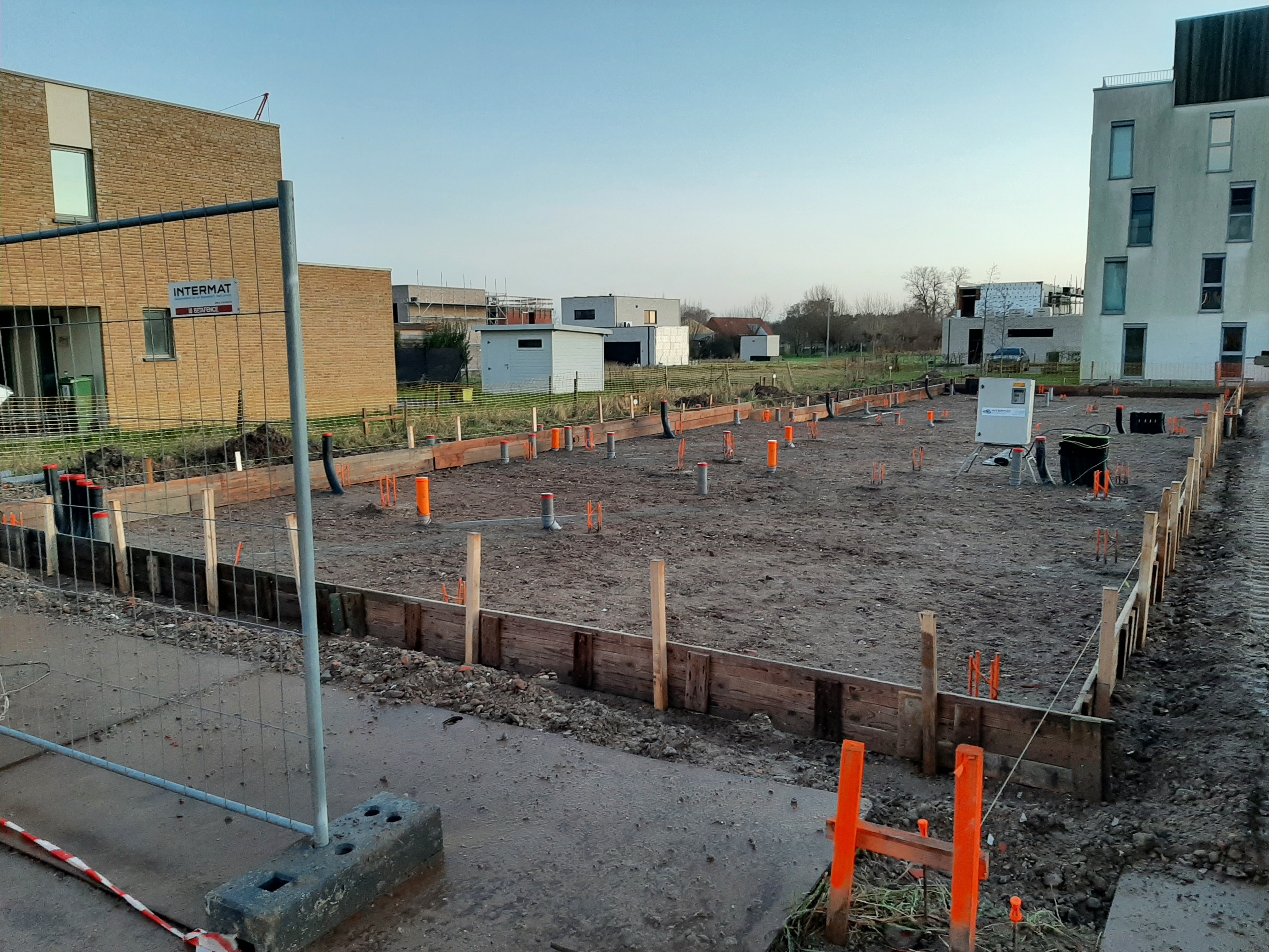 Bekisting voor vloerplaat Lot 108-111